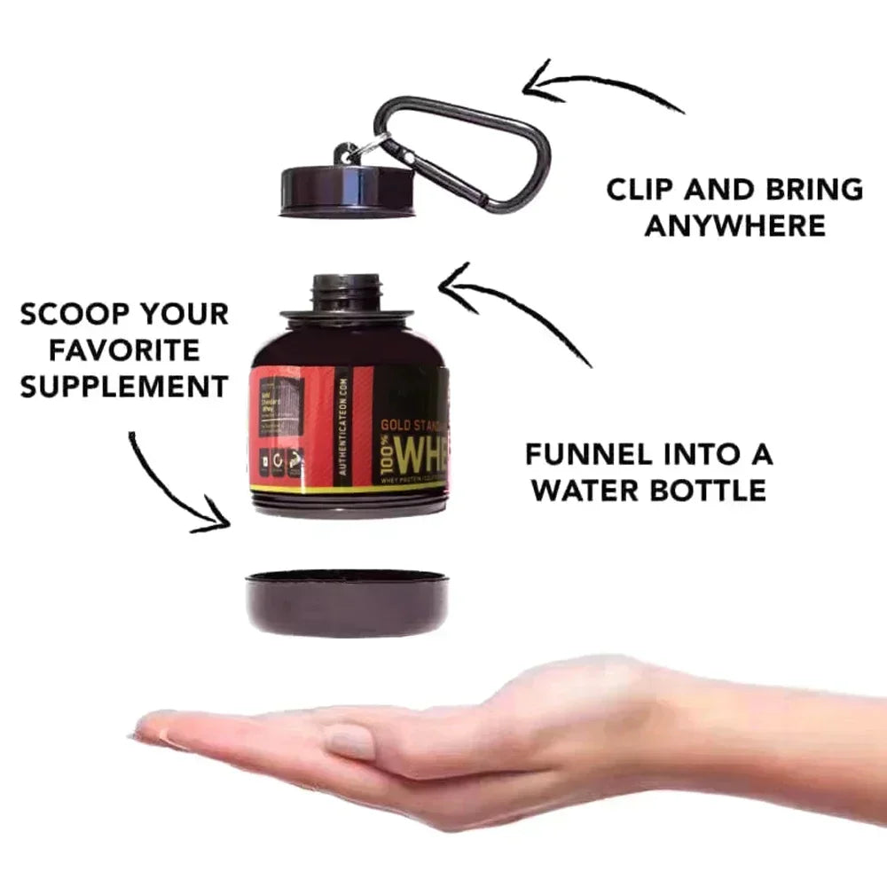 Mini Protein Powder Bottle Keychain