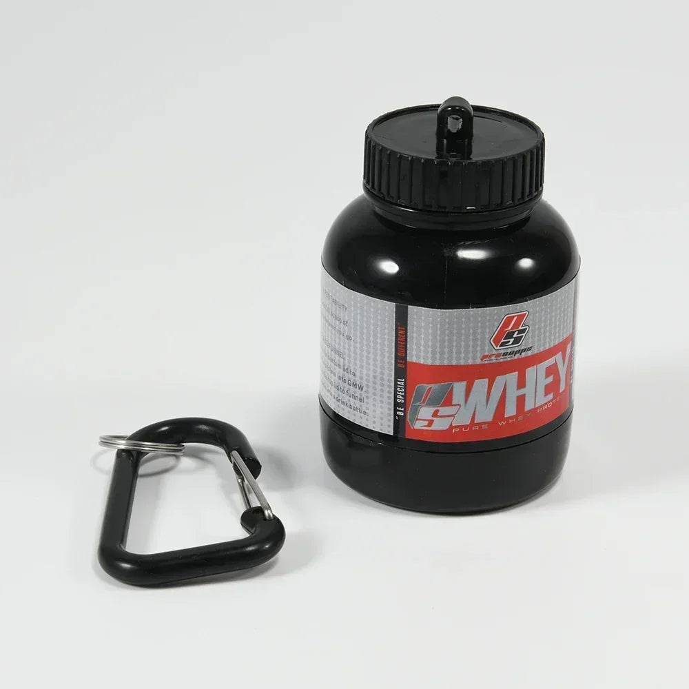 Mini Protein Powder Bottle Keychain