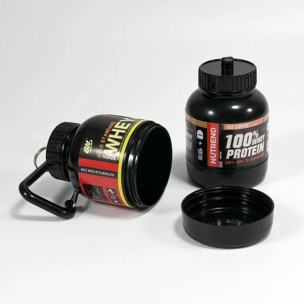 Mini Protein Powder Bottle Keychain