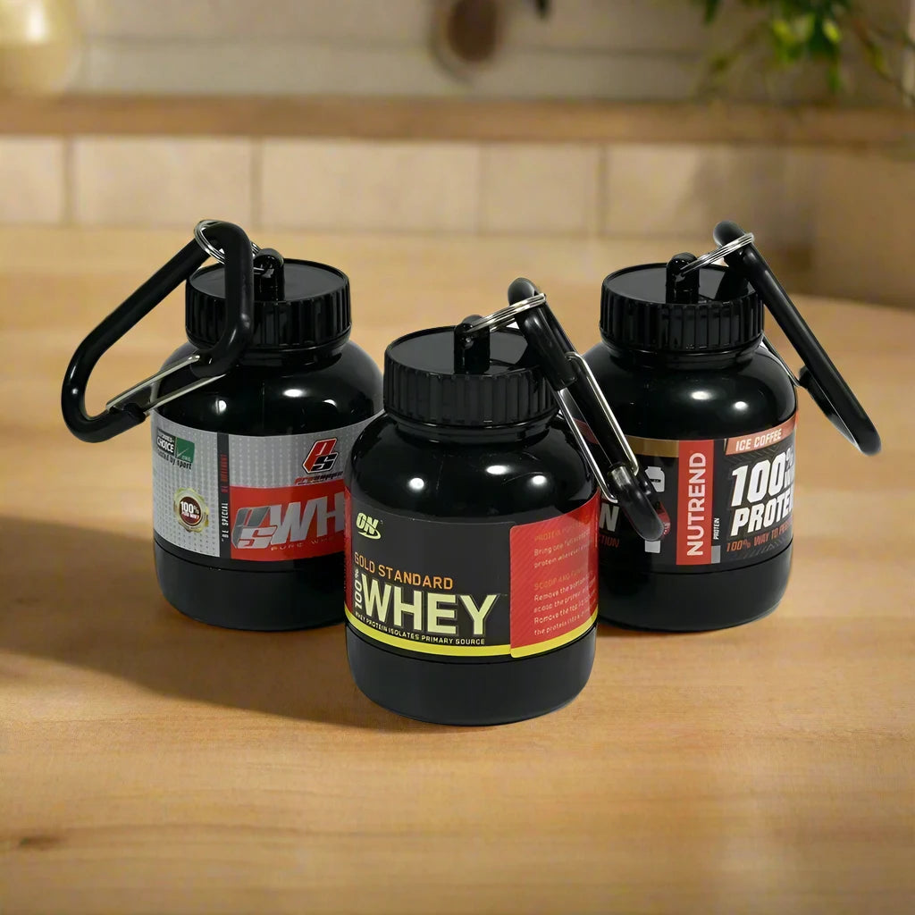 Mini Protein Powder Bottle Keychain