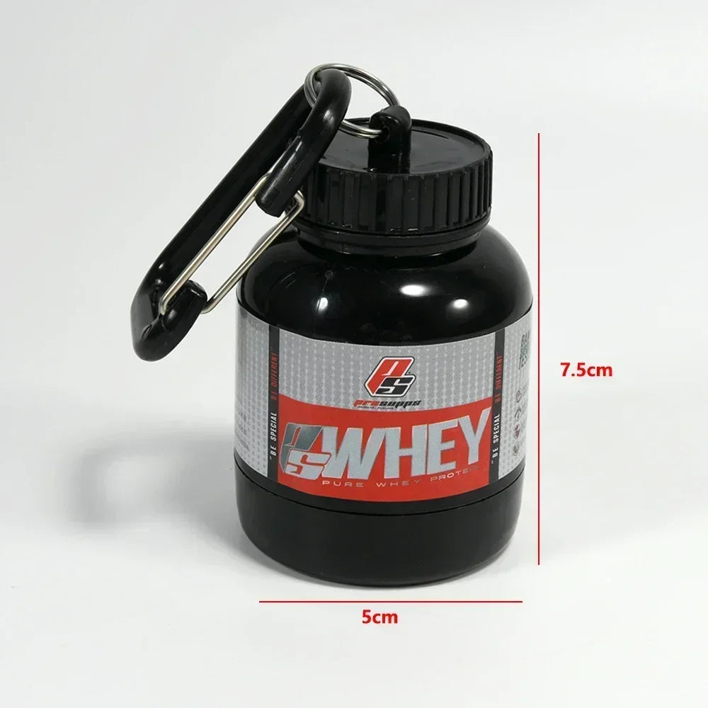 Mini Protein Powder Bottle Keychain