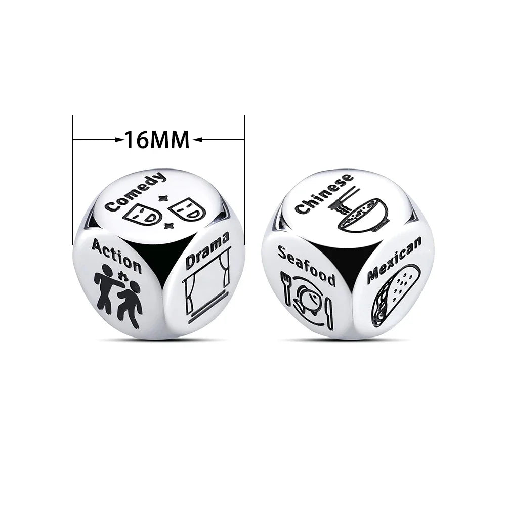 Movie & Food Decision Dice