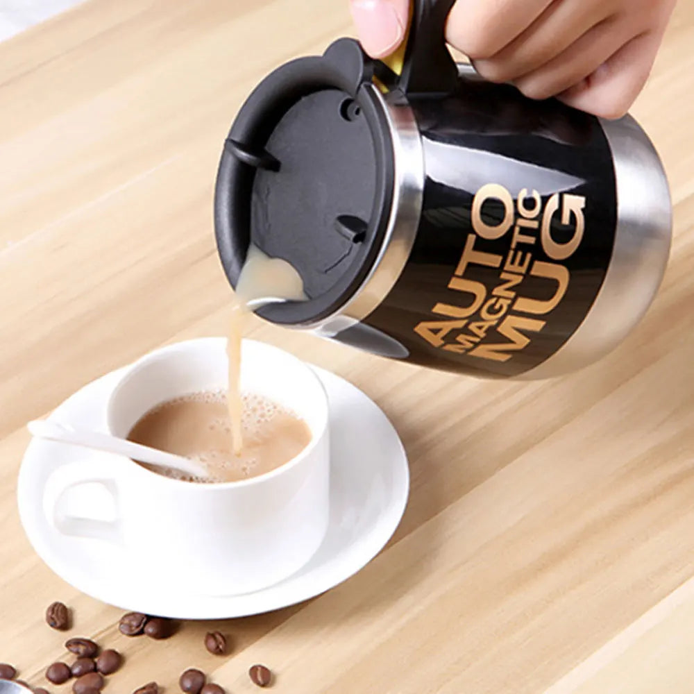 Self-Stirring Magnetic Coffee Mug