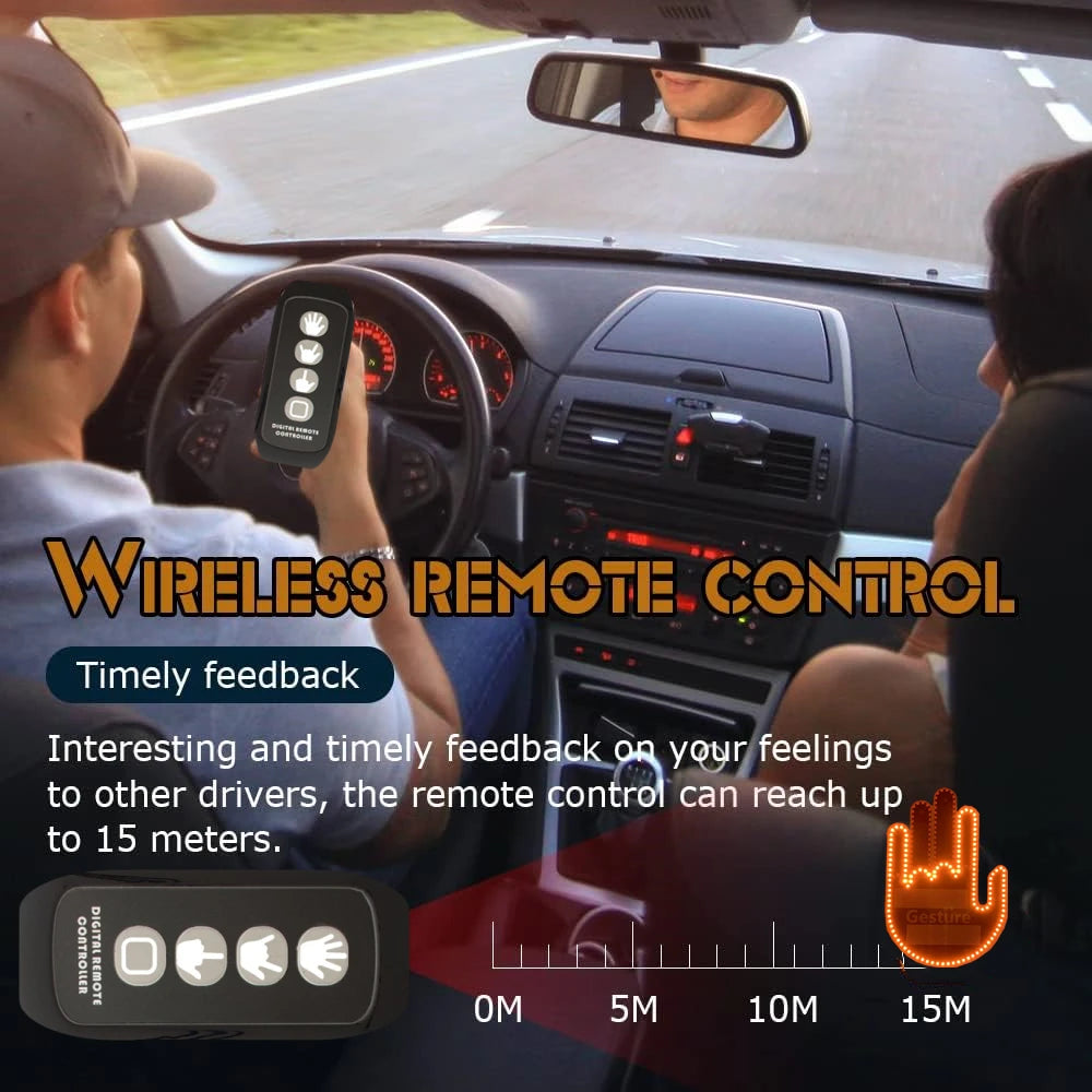 LED Hand Gesture Sign for Car