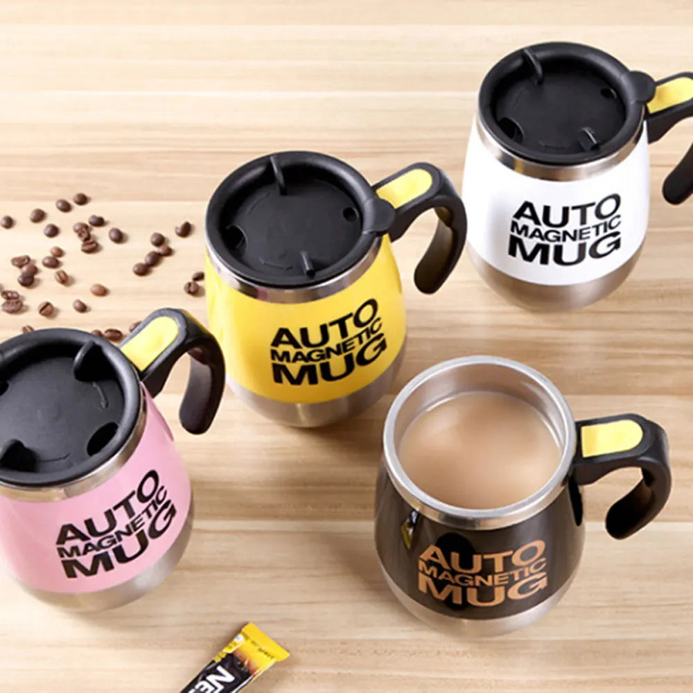 Self-Stirring Magnetic Coffee Mug