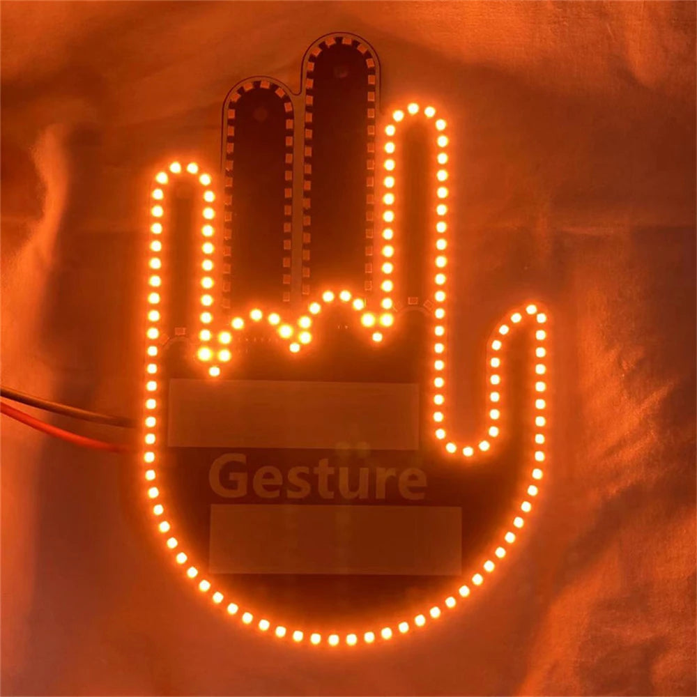 LED Hand Gesture Sign for Car