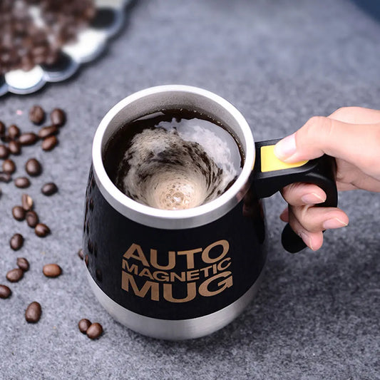 Self-Stirring Magnetic Coffee Mug