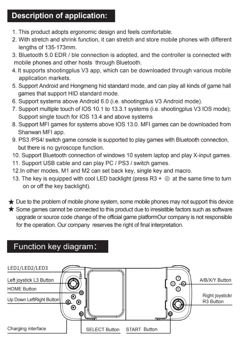 Gamepad Controller for Android/Apple